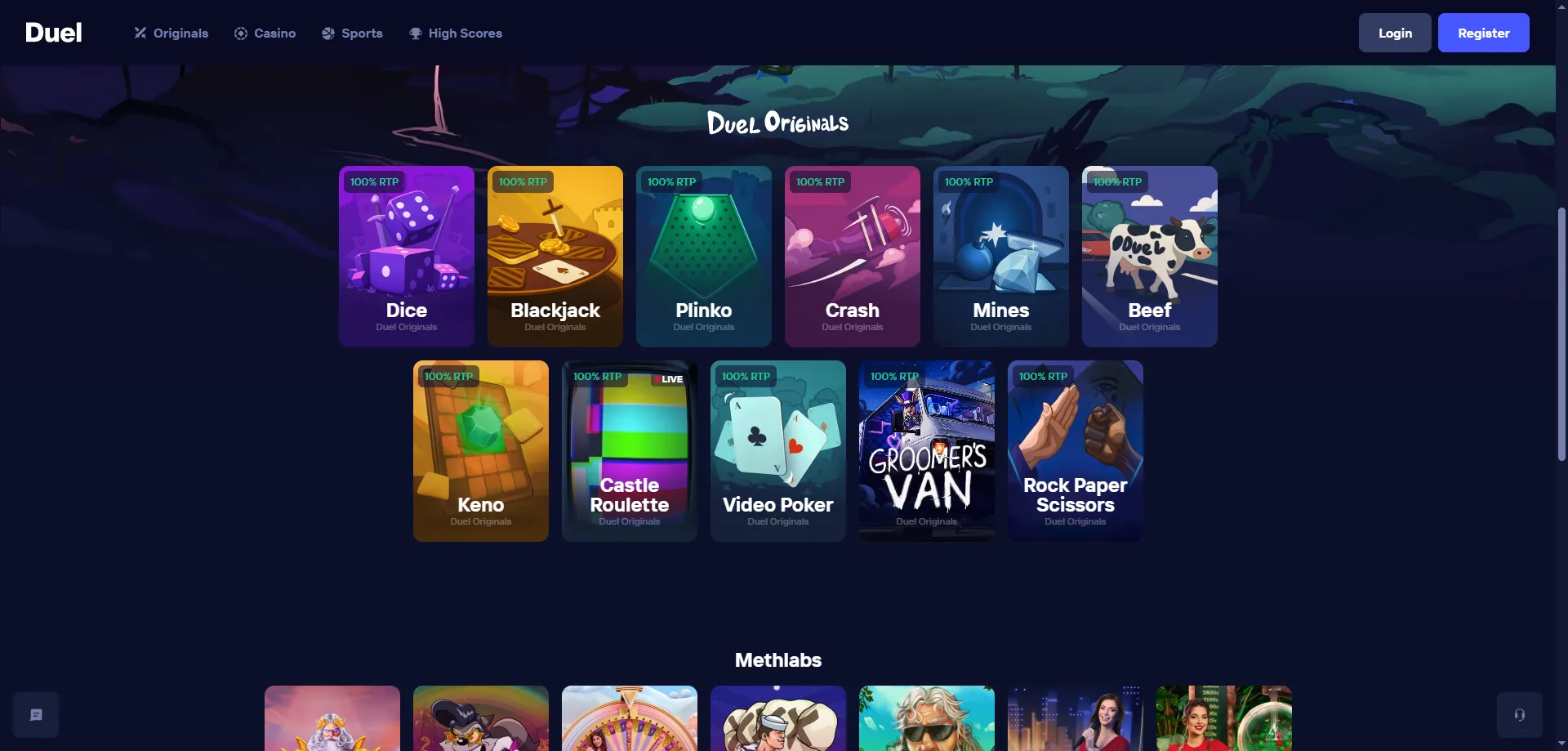 Slots en Duel Casino — tragaperras populares de Hacksaw y Pragmatic Play